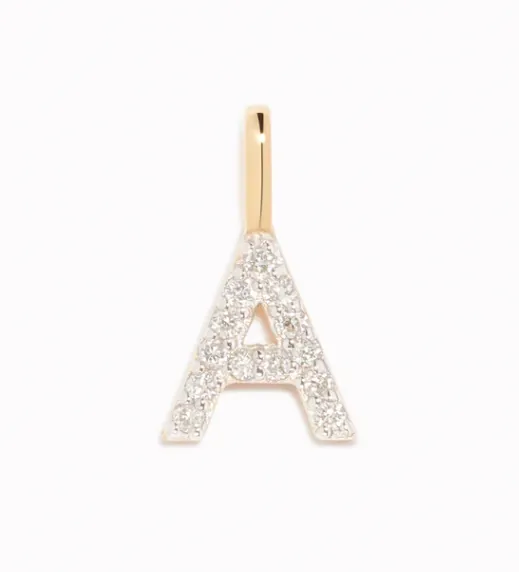 Initial Charm Pendant